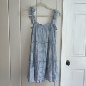blue babydoll dress
